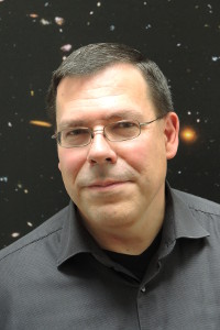 Das Bild zeigt Dr. Michael Biermann vom Zentrum für Astronomie der Universität Heidelberg.