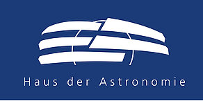 Logo des „Haus der Astronomie“ mit Link zur Homepage des „Haus der Astronomie“